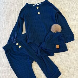 Rachel Zoe Midnight Blue Baby Outfit